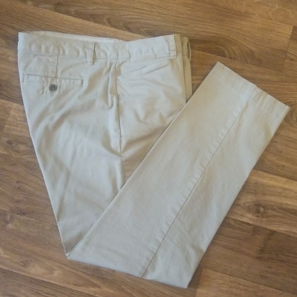 Lands' End Women's Mid Rise Straight Leg Pants